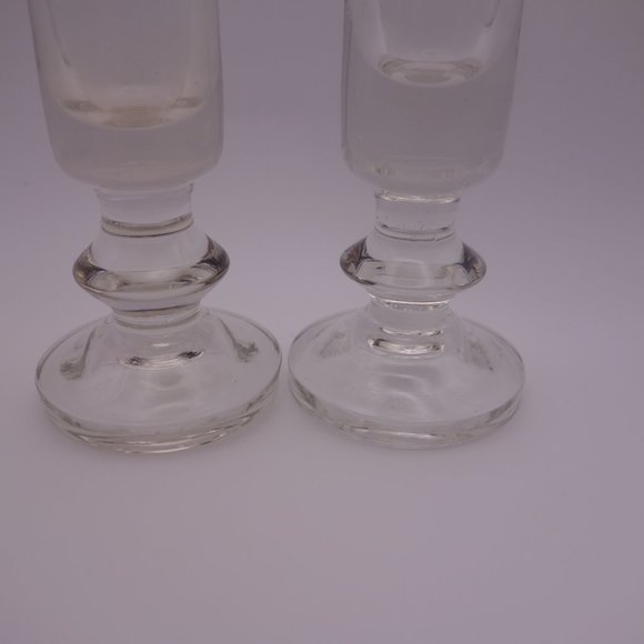 Set of Two(2) Tall Glass Shot Glasses - Picture 3 of 6